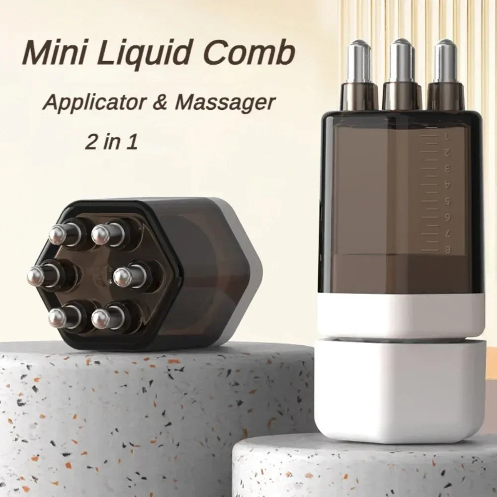 Scalp Liquid Applicator Comb Essential Oil Roller Massage Combs Scalp Massage Brush Oil Guiding Massager Hair Growth Anti Loss