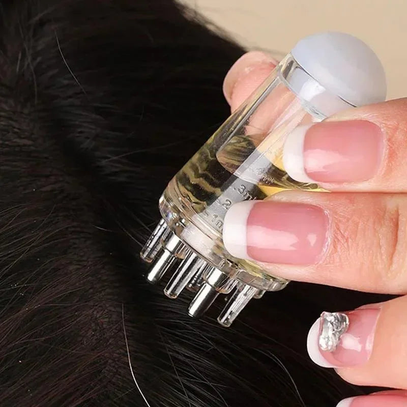 Portable Mini Scalp Applicator Liquid Essential Oil Massage Comb Liquids Guiding Anti Hair Loss Scalps Care Apply Medicine Tools