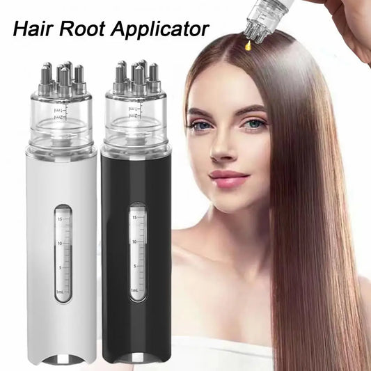 15ML Hair Essential Oil Comb Scalp Applicator Portable Rolling Ball Design Scalp Massager Comb Applicator